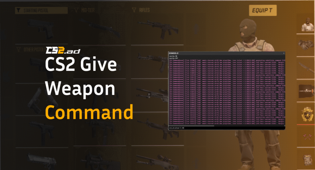 CS2 Give Weapon Command: Full List & Knife Codes
