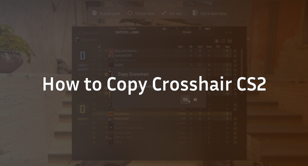 How to Copy Crosshair in CS2 – Easy Pro Method