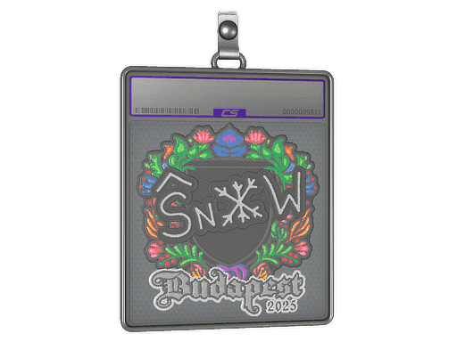 Sticker Slab | snow (Embroidered) | Budapest 2025