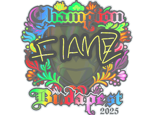 Sticker Slab | FlameZ (Holo, Champion) | Budapest 2025