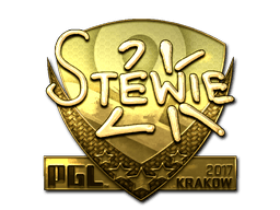 Sticker | Stewie2K (Gold) | Krakow 2017