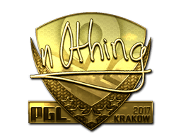 Sticker | n0thing (Gold) | Krakow 2017