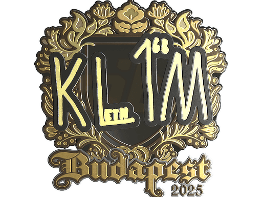 Sticker | kl1m (Gold) | Budapest 2025