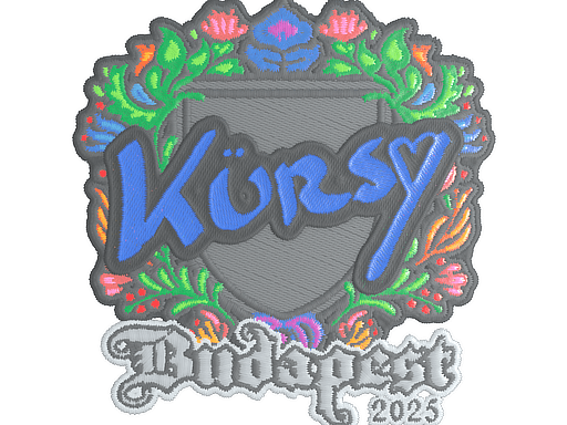 Sticker | Kursy (Embroidered) | Budapest 2025