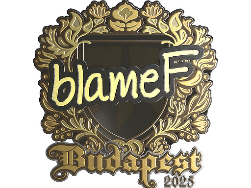 Sticker | blameF (Gold) | Budapest 2025