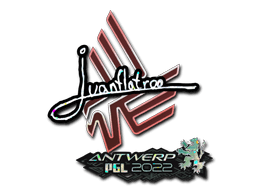 Sticker | juanflatroo (Glitter) | Antwerp 2022
