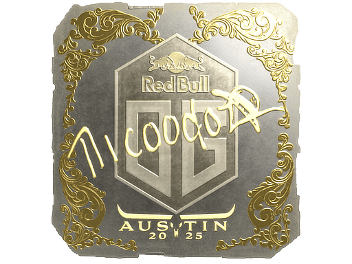 Sticker | nicoodoz (Gold) | Austin 2025