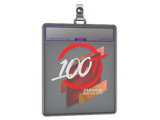Sticker Slab | 100 Thieves (Holo) | Boston 2018