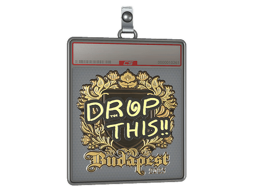 Sticker Slab | drop (Gold) | Budapest 2025