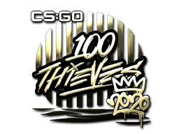 Sticker | 100 Thieves (Gold) | 2020 RMR