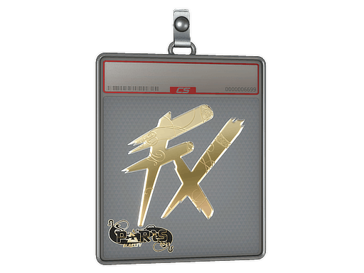 Sticker Slab | Fluxo (Gold) | Paris 2023