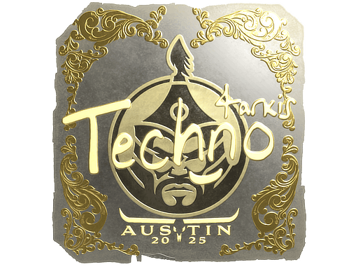 Sticker | Techno4K (Gold) | Austin 2025