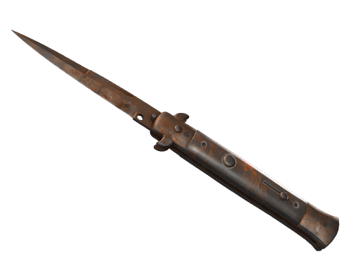 ★ Stiletto Knife | Rust Coat - Battle-Scarred