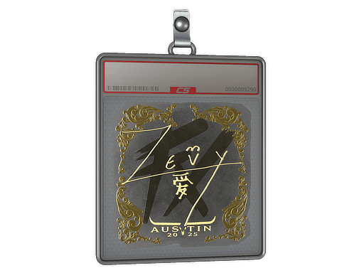 Sticker Slab | zevy (Gold) | Austin 2025