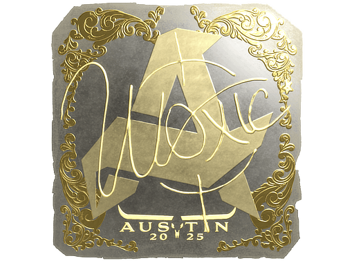 Sticker | woxic (Gold) | Austin 2025