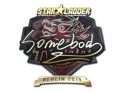 Sticker | somebody (Gold) | Berlin 2019