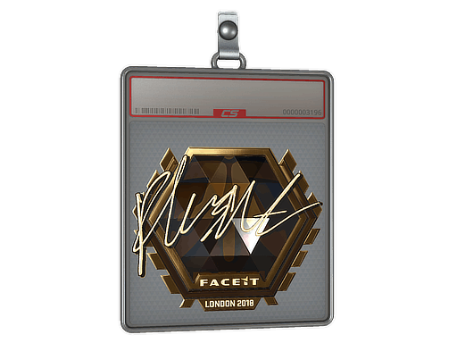 Sticker Slab | flusha (Gold) | London 2018