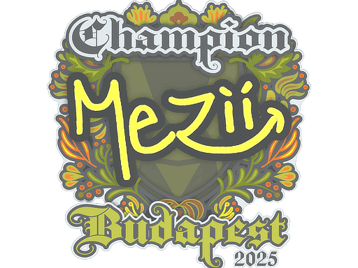 Sticker Slab | mezii (Champion) | Budapest 2025