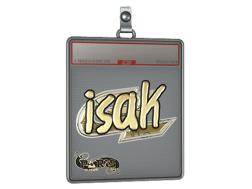 Sticker Slab | isak (Gold) | Paris 2023