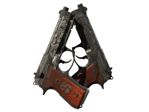 Dual Berettas | Dualing Dragons - Battle-Scarred