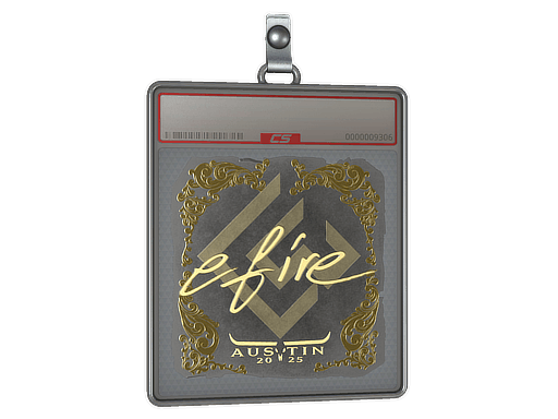 Sticker Slab | efire (Gold) | Austin 2025