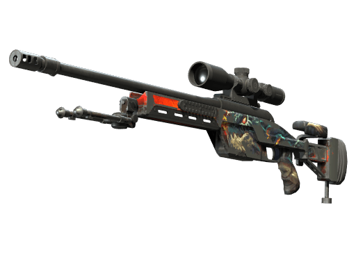 SSG 08 | Dragonfire - Battle-Scarred