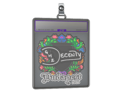 Sticker Slab | decenty (Embroidered) | Budapest 2025