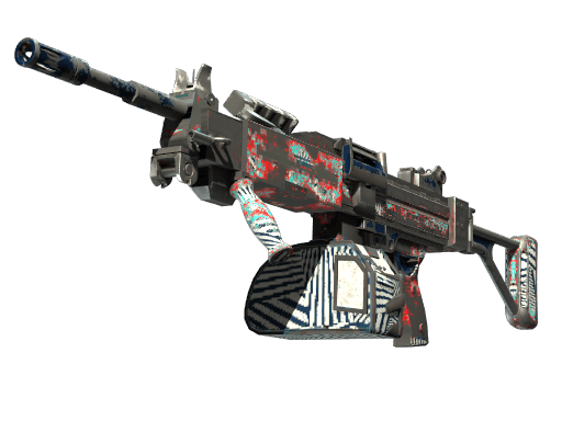 Negev | Dazzle - Battle-Scarred