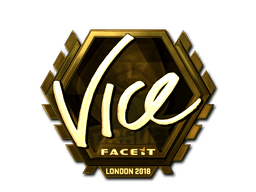Sticker | vice (Gold) | London 2018