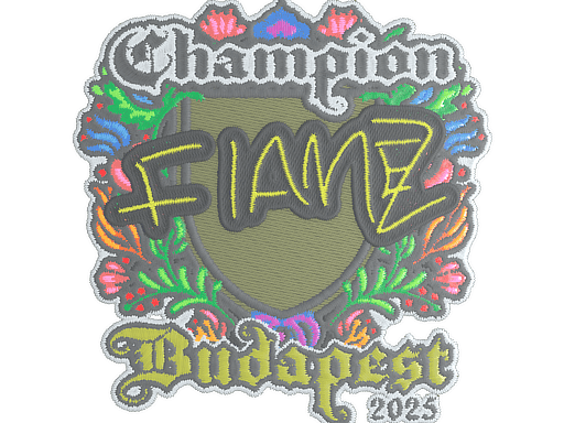 Sticker Slab | FlameZ (Embroidered, Champion) | Budapest 2025