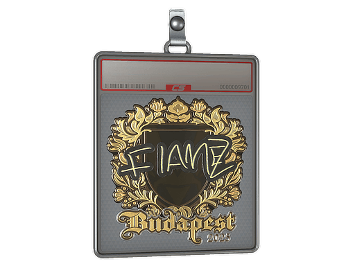 Sticker Slab | FlameZ (Gold) | Budapest 2025