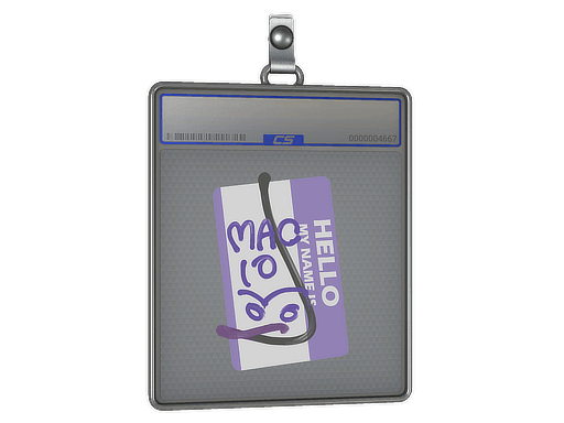 Sticker Slab | Hello MAC-10