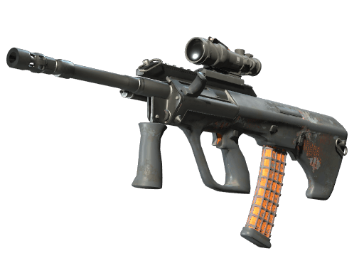 AUG | Amber Slipstream - Battle-Scarred