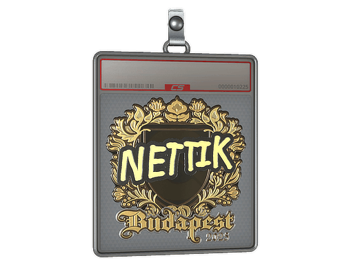 Sticker Slab | nettik (Gold) | Budapest 2025
