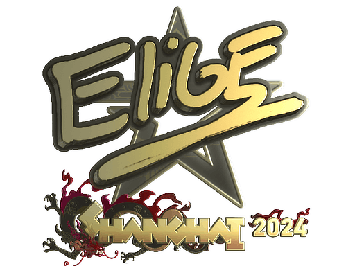 Sticker | EliGE (Gold) | Shanghai 2024