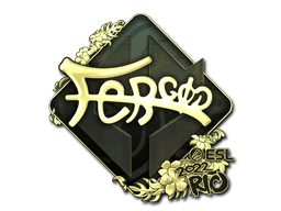 Sticker | fer (Gold) | Rio 2022