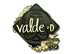 Sticker | v4lde (Gold) | Rio 2022