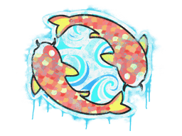 Sealed Graffiti | Twin Koi