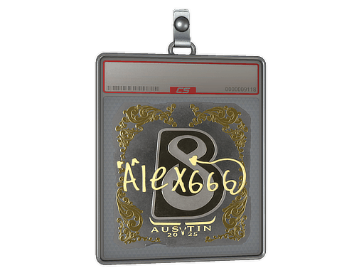 Sticker Slab | alex666 (Gold) | Austin 2025