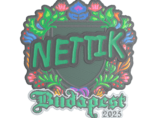 Sticker | nettik (Embroidered) | Budapest 2025