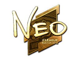 Sticker | NEO (Gold) | Boston 2018