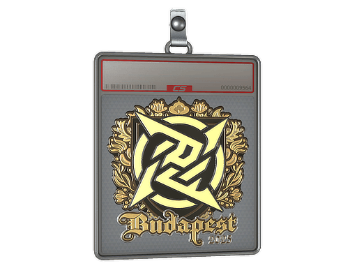 Sticker Slab | Ninjas in Pyjamas (Gold) | Budapest 2025