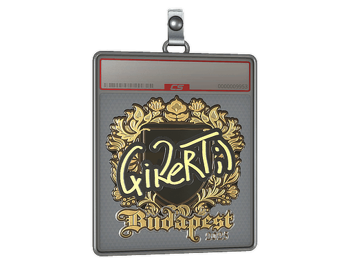 Sticker Slab | qikert (Gold) | Budapest 2025