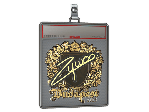 Sticker Slab | ZywOo (Gold) | Budapest 2025