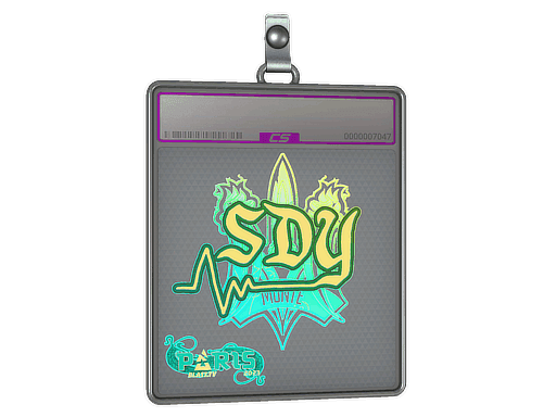 Sticker Slab | sdy (Holo) | Paris 2023