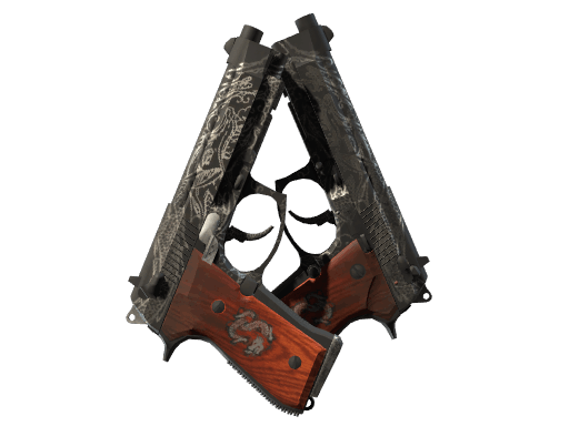 Dual Berettas | Dualing Dragons - Field-Tested