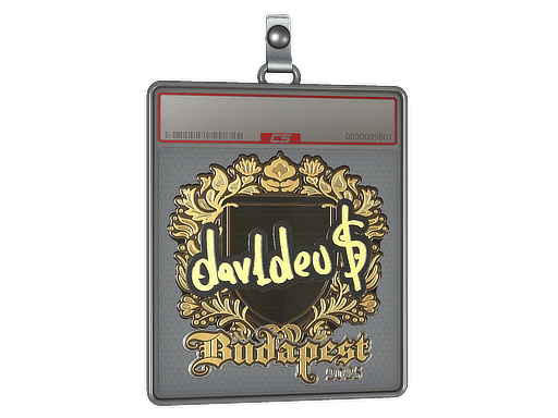 Sticker Slab | dav1deuS (Gold) | Budapest 2025