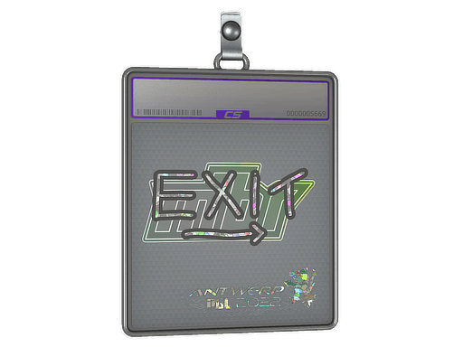 Sticker Slab | exit (Glitter) | Antwerp 2022