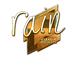 Sticker | rain (Gold) | Boston 2018