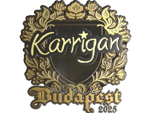 Sticker | karrigan (Gold) | Budapest 2025